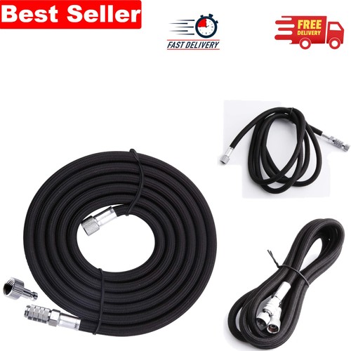 Black braided airbrush - braided, 3m